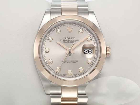  Rolex Datejust 41 41mm 126301 Edelstahl Rosegold 750 Diamanten Automatik Stahl Gold 