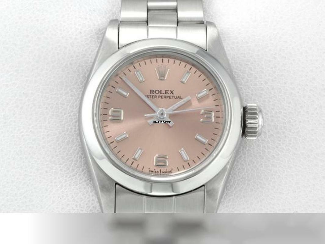 Rolex Oyster Perpetual 26 Lady Oyster Perpetual 26mm 2003 Edelstahl Automatik Stahl Damenuhr Stainless Steel Oyster-band