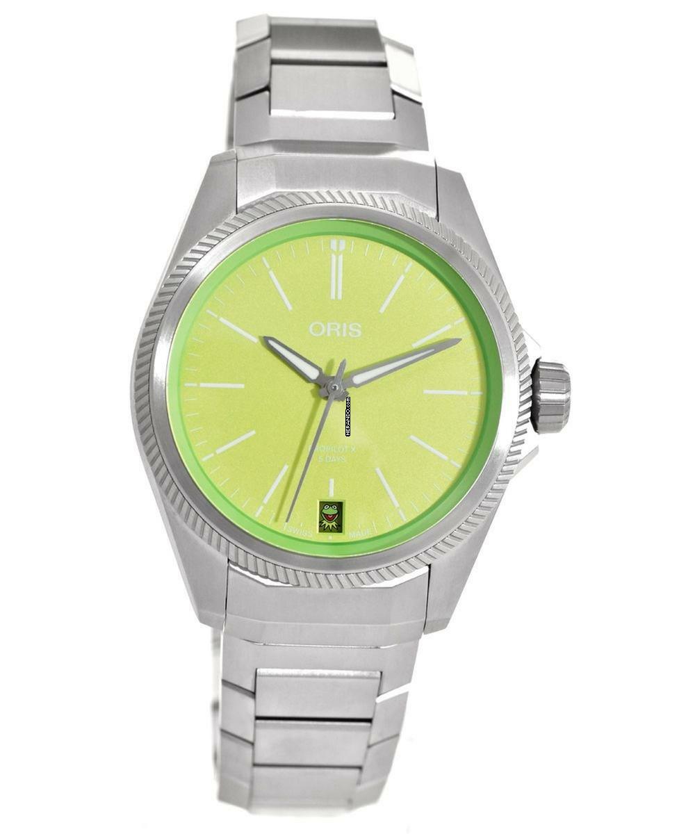 Oris ProPilot X Calibre 400 Kermit Edition Ref.01 400 7778 7157-Set 
