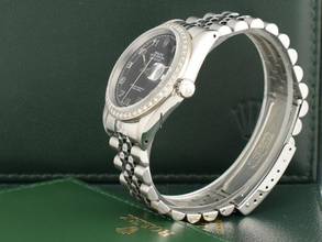 Thumbnail von Rolex Datejust 36 36mm Ref.16234 Black Dial With After Diamonds Bezel