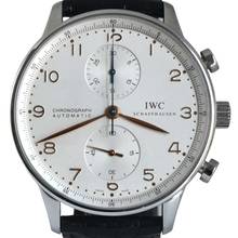 Thumbnail von IWC Portugieser Chronograph Portuguese IW3714 Chronograph silver dial Full Set top Condition