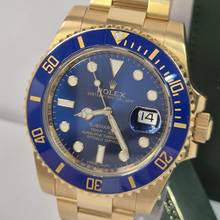 Thumbnail von Rolex Submariner Date Bluesy Yellow Gold 40mm Automático Completo