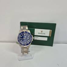 Thumbnail von Rolex Submariner Date Smurf Ouro Branco Blue Dial 40mm Automático Completo