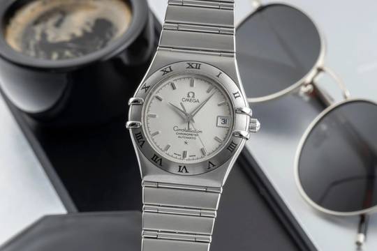  Omega Constellation Automatik Datum Edelstahl Herrenuhr Ref. 1502.30.00 