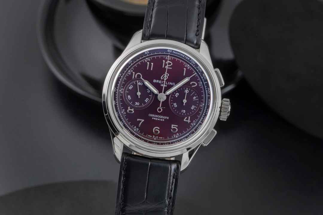  Breitling Premier Chronograph Stahl Handaufzug Ref. AB0930D41K1P1 Limited 