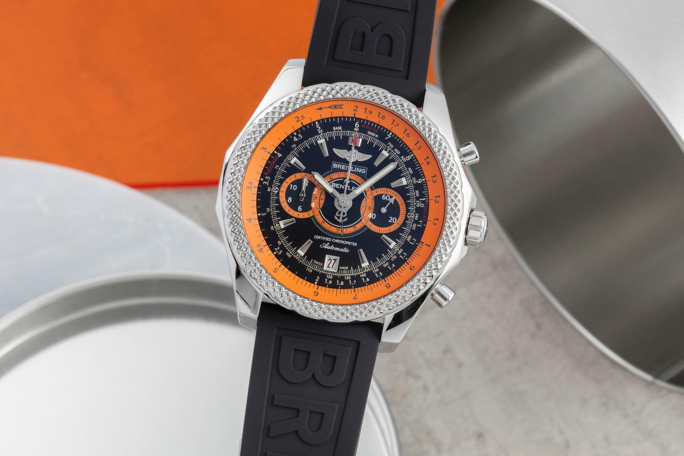 Breitling Bentley Supersports Chronograph Edelstahl Automatik Herrenuhr A2636464 Limited