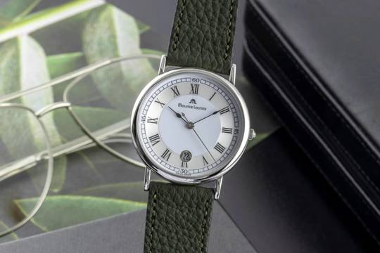  Maurice Lacroix Les Classiques Stahl Quarz Herrenuhr Ref. 69686 