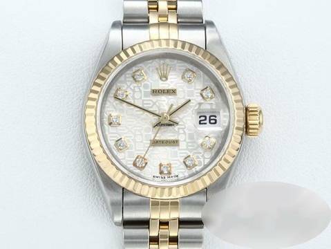  Rolex Lady-Datejust Edelstahl Gelbgold 750 Diamanten Automatik Stainless Steel 18kt Yellow Gold Stahl Jubilé-band Chronometer Oyster 