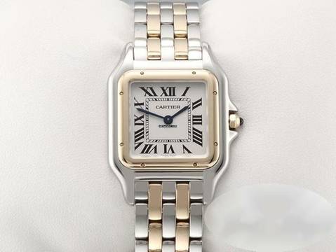  Cartier Panthère Mittleres Modell 2019 Edelstahl Gelbgold 750 W2pn0007 