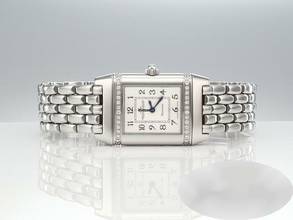 Thumbnail von Jaeger-LeCoultre Reverso Lady 265.8.08 Diamanten Edelstahl Damen Stahl Steel