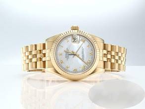 Thumbnail von Rolex Datejust 31 31mm Medium 178278 Gelbgold 750 Perlmutt Automatik 18kt Yellow Gold Damen Mother Of Pearl Jubilé-band Chronometer Oyster