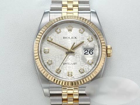  Rolex Datejust 36 36mm 116233 2019 Diamanten Stahl Gelbgold 750 Automatik 