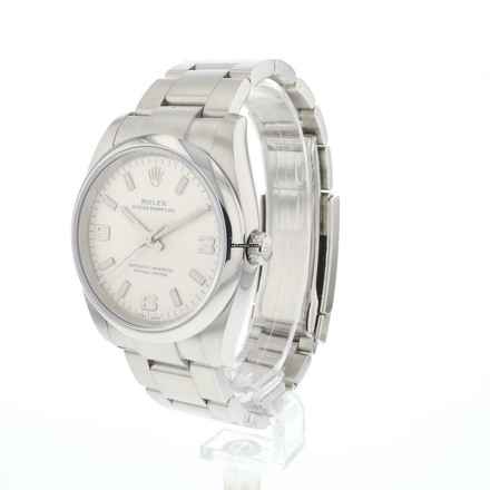  Rolex Oyster Perpetual 34 Silver Dial 