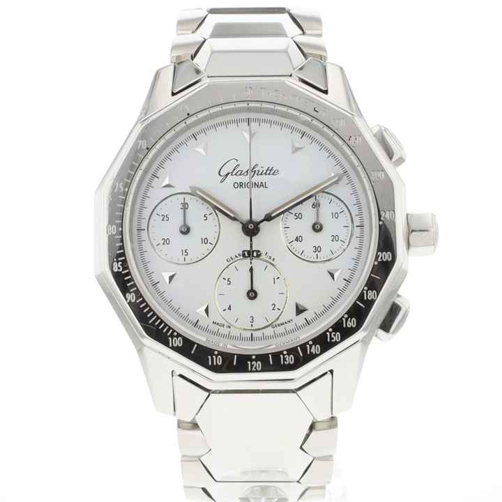  Glashütte Original Sport Chronograph White Dial 