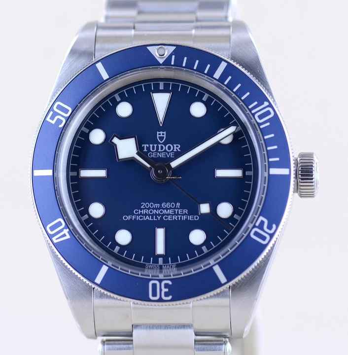 Tudor Black Bay Fifty-Eight 58 Fifty-Eight blue Top No-Date B+P Diver Stahlband 