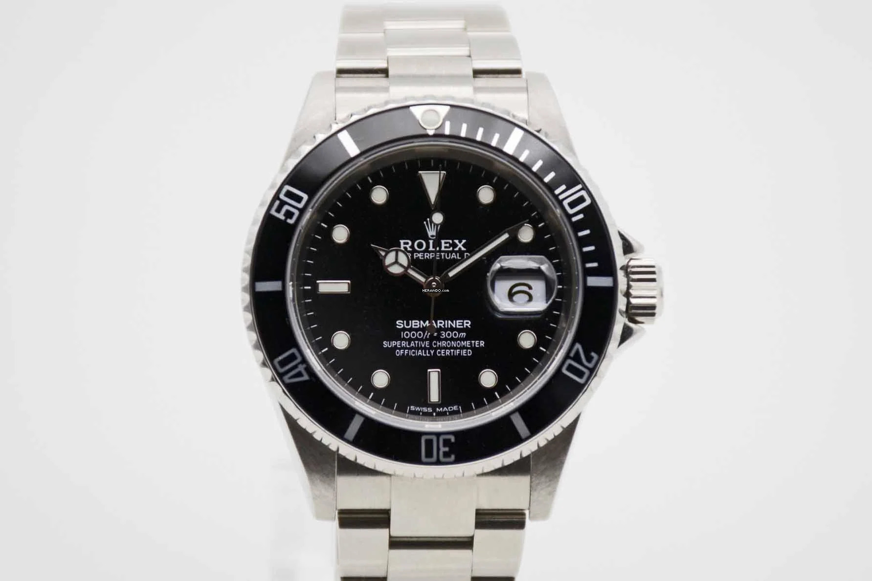  Rolex Submariner Date 16610T no Holes Box & Papiere Z-Serie aus 2006 