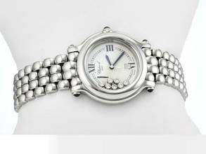 Thumbnail von Chopard Happy Sport Diamonds 32mm 278236 Edelstahl Diamanten Gold