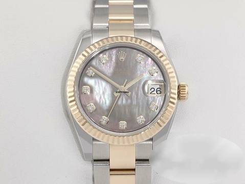  Rolex Lady-Datejust 31mm 178273 2014 Stahl Gelbgold 750 Perlmutt Diamanten 