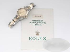 Thumbnail von Rolex Oyster Perpetual Edelstahl Gelbgold 750 Diamanten Automatik Gold