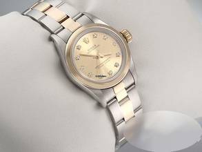 Thumbnail von Rolex Oyster Perpetual Edelstahl Gelbgold 750 Diamanten Automatik Gold