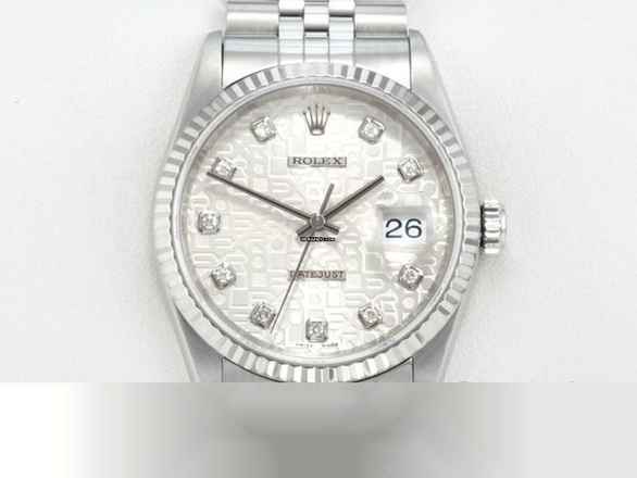  Rolex Datejust 36 36mm 16234 2003 Stahl Weissgold 750 Diamanten Automatik 