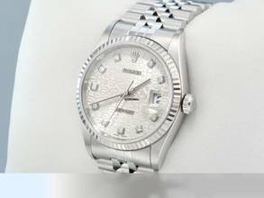 Thumbnail von Rolex Datejust 36 36mm 16234 2003 Stahl Weissgold 750 Diamanten Automatik