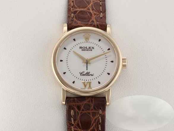  Rolex Cellini 6110 25mm Gelbgold 750 Rolex-revision: 2025 Gold Damen 18kt Yellow Gold 