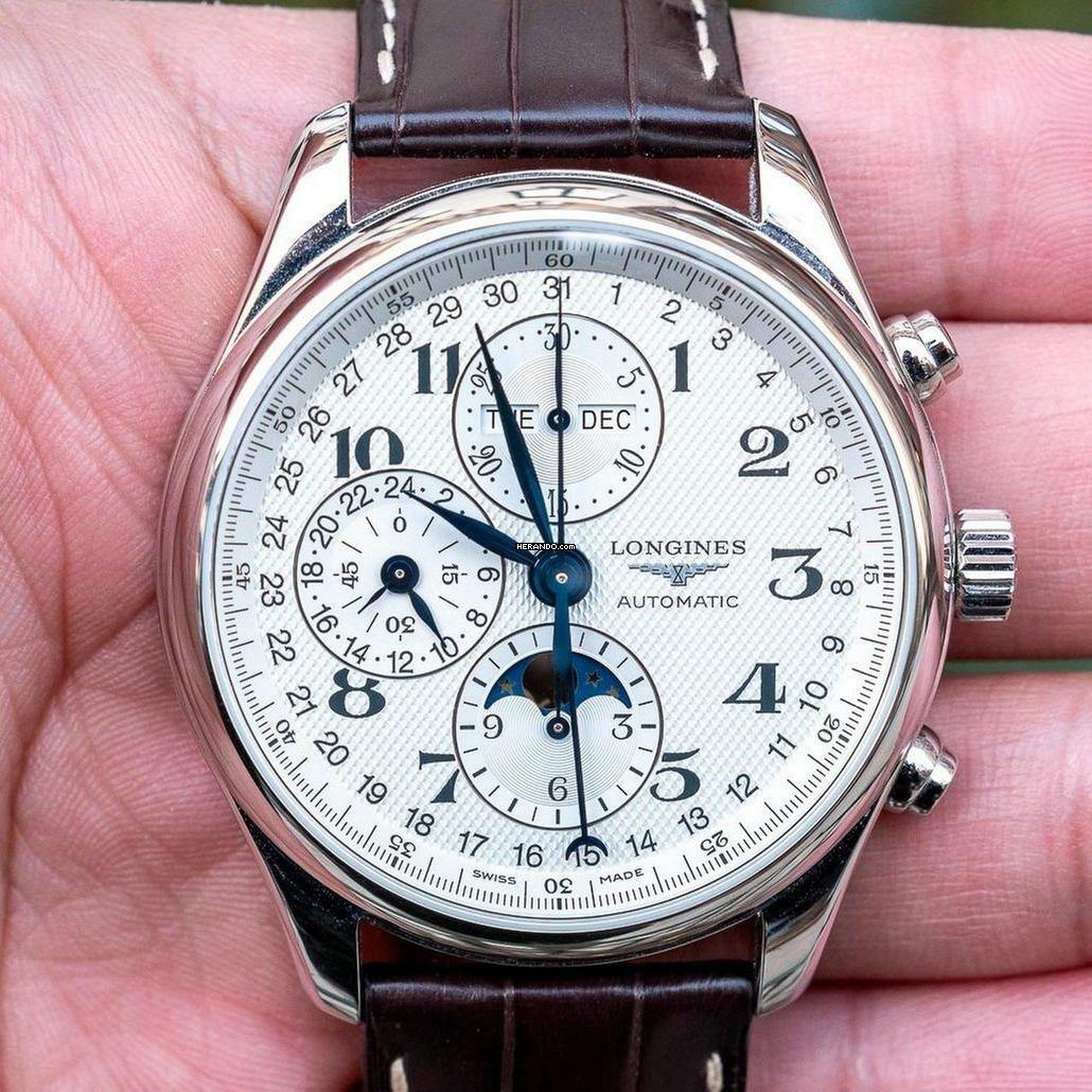  Longines Master Collection CHRONO MOONPHASE NEW FULL SET 