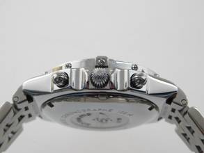 Thumbnail von Breitling Chronomat GT mit Pilotband im Top Zustand blaues Blatt 40 mm seltenes blaues Blatt mit dem Original Breitling Pilotband