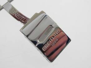 Thumbnail von Breitling Chronomat GT mit Pilotband im Top Zustand blaues Blatt 40 mm seltenes blaues Blatt mit dem Original Breitling Pilotband