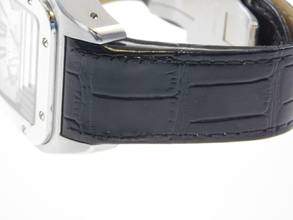 Thumbnail von Cartier Santos 100 XL 38 x 51 mm Tresoruhr im Full Set mit Box / Papiere und original Krokoband Wie Neu ! mit original Cartier Krokoband und Faltschließe