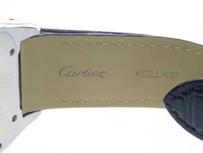 Thumbnail von Cartier Santos 100 XL 38 x 51 mm Tresoruhr im Full Set mit Box / Papiere und original Krokoband Wie Neu ! mit original Cartier Krokoband und Faltschließe