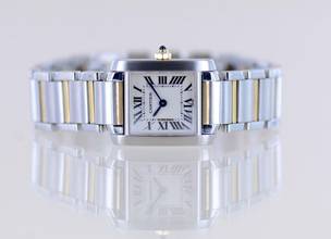 Thumbnail von Cartier Tank Française Lady Stahl Gold Quarz Klassiker Sportlich Top