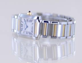 Thumbnail von Cartier Tank Française Lady Stahl Gold Quarz Klassiker Sportlich Top