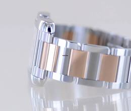 Thumbnail von Cartier Tank Anglaise XL Automatic Steel Gold Dresswatch rar roman Dial Date