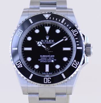  Rolex Submariner (No Date) 124060 No-Date Keramik 2025 Taucheruhr B+P 41mm 