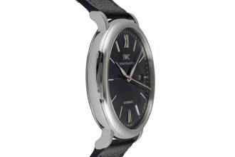 Thumbnail von IWC Portofino Automatic 40 Black Dial Edelstahl Automatik Herrenuhr Ref. IW356502