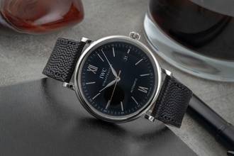 Thumbnail von IWC Portofino Automatic 40 Black Dial Edelstahl Automatik Herrenuhr Ref. IW356502