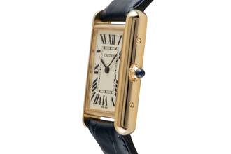 Thumbnail von Cartier Tank Louis Cartier 18k (0,750) Gold Quarz Herrenuhr W1529756 Klassiker
