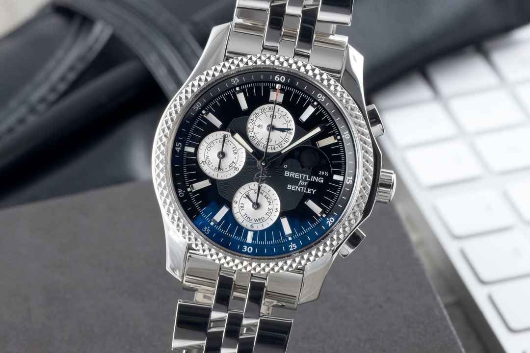  Breitling Bentley Mark VI Chronograph Stahl / Platin Ref P1936212/B977 Papiere 