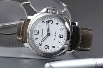 Thumbnail von Panerai Luminor Base Handaufzug Herrenuhr Edelstahl Ref. PAM00010