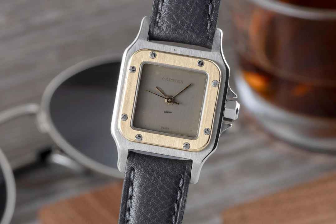  Cartier Santos Lady Stahl / Gold Automatik Damenuhr Ref. 0902 