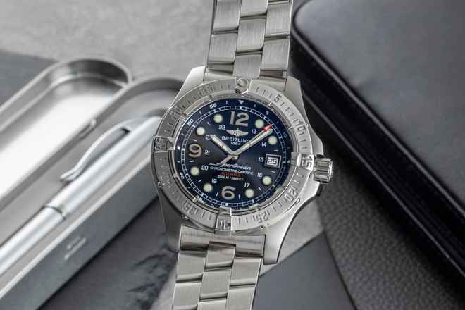  Breitling Superocean Steelfish Chronometre 2000M Steelfish Edelstahl Automatik Ref. A17390 