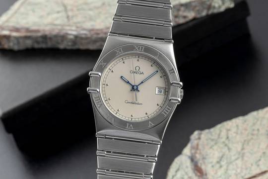  Omega Constellation Stahl Quarz Herrenuhr Ref. 396.1070 396.1080 Klassiker 