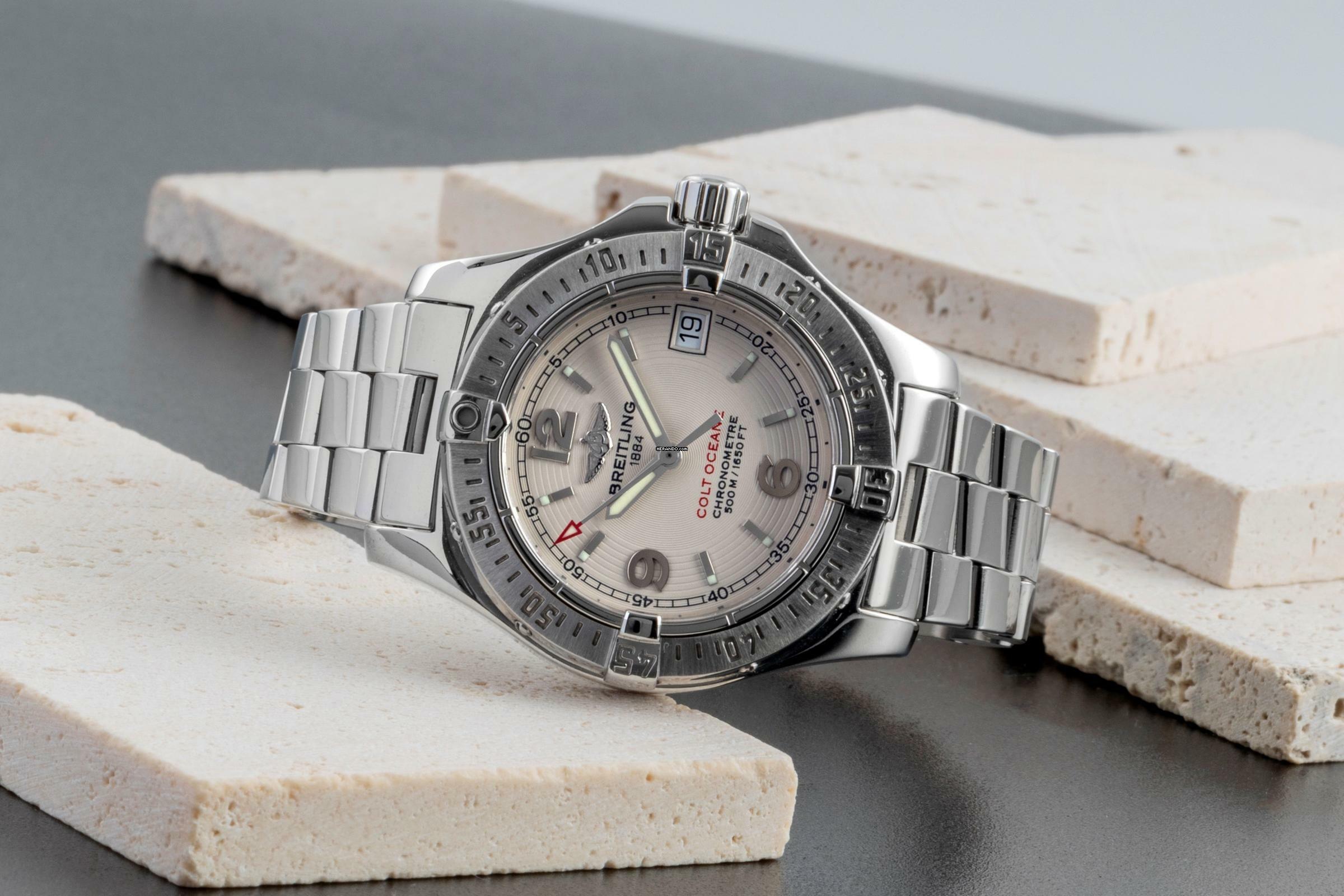 Thumbnail von Breitling Colt Oceane 33 Chronometer Edelstahl Damenuhr Ref. A77380