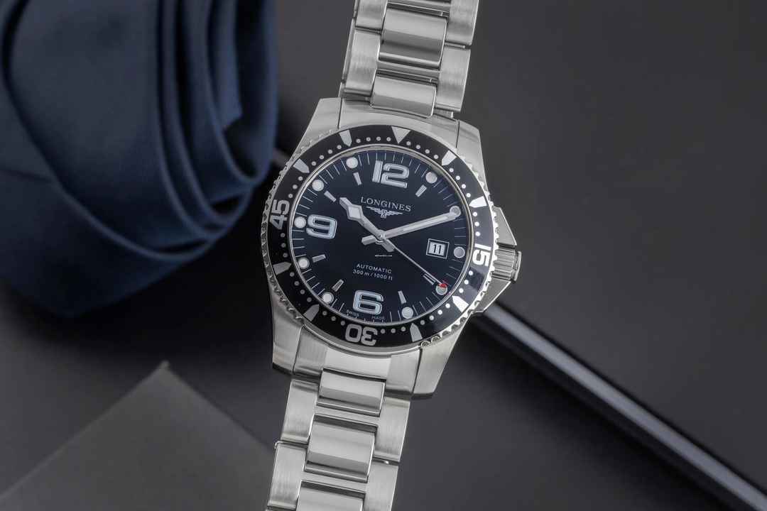  Longines HydroConquest Hydro Conquest Stahl Automatik Herrenuhr Ref. L3.642.4.56.6 B&P 2012 