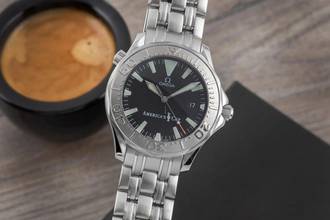 Thumbnail von Omega Seamaster Diver 300 M American´s Cup Stahl / Weissgold Automatik Ref. 2533.50.00