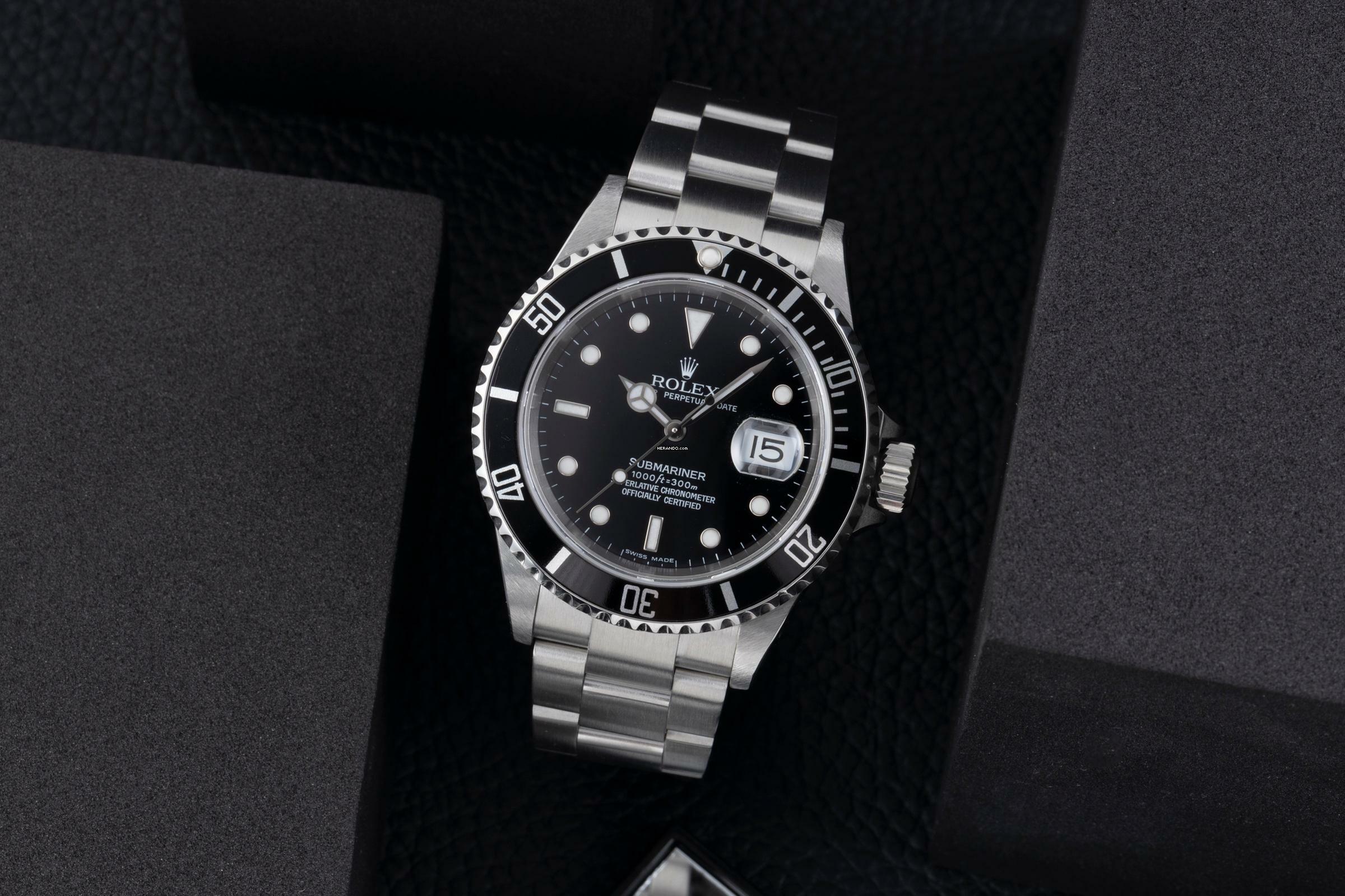  Rolex Submariner Date 1000ft Oyster Edelstahl Automatik Ref. 16610T D-Serie 