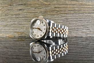 Thumbnail von Rolex Datejust 36 Stahl & Roségold - Pink Computer Diamond Dial - B&P 2013