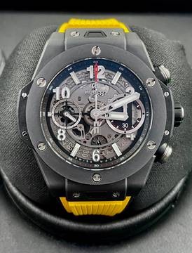  Hublot Big Bang Unico BLACK MAGIC 42mm BOX AND PAPERS Top Condition year:2020 +3 STRAPS 